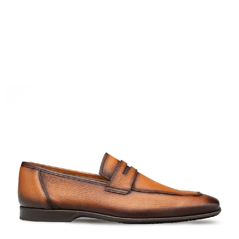 Men's loafers with a perforated leather upper for ventilationDeerskin Penny Loafer