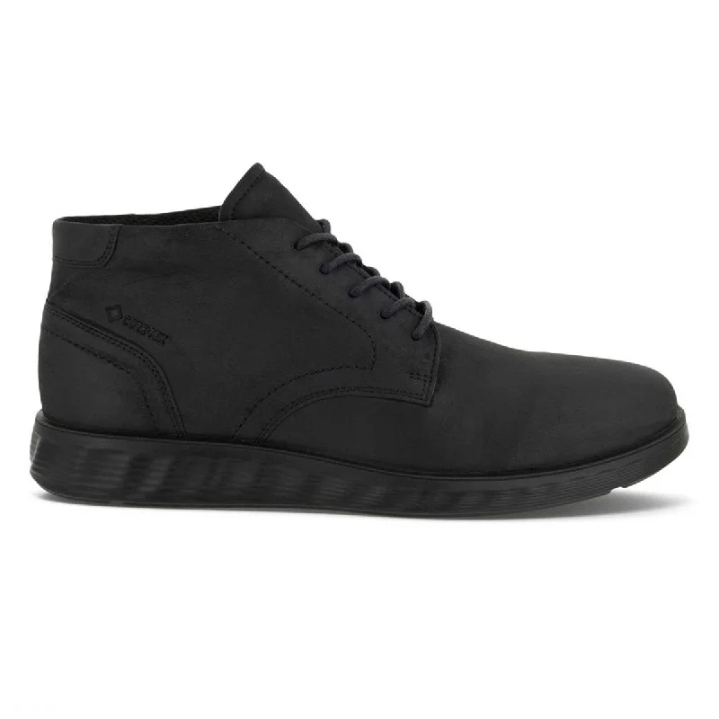 Men's Oxford shoes with a polished leather finishEcco Men's S LITE Hybrid Bootie Black Gore-Tex Waterproof