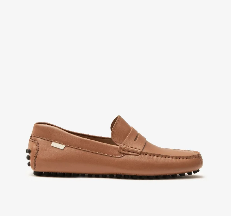 Suede men's loafers for a soft and luxurious feelDriver | Chestnut Leather