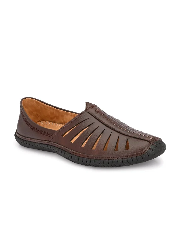 Men's sandals with a contrast stitching detailCARLO ROMANO By Wasan Shoes Men's Vegan Leather Nagra shoes