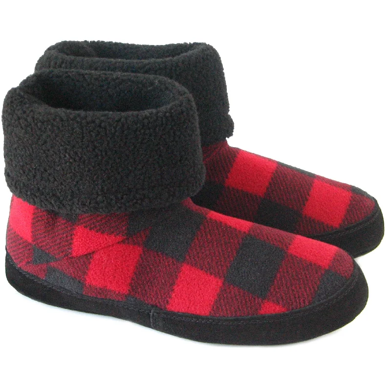 Men's slippers with a breathable fabric upperPolar Feet Men's Snugs - Lumberjack