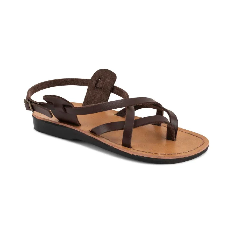 Men's sandals with a wide strap for supportTamar Buckle Vegan - Leather Alternative Sandal | Brown