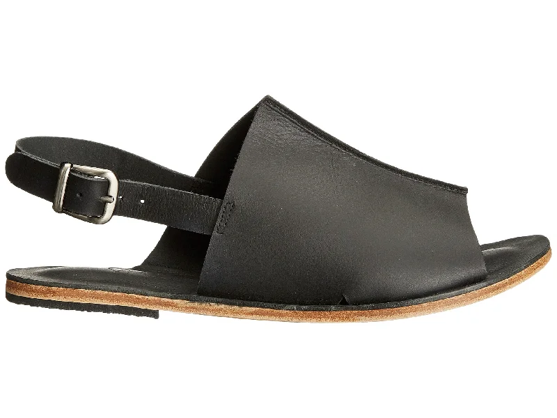 Men's leather sandals with an adjustable strapMontana Blvd - Back Strap Leather Mule | Black