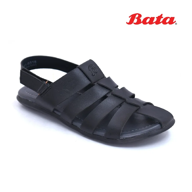 Men's sandals with a perforated leather upper for ventilationMen's sandals with a perforated leather upper for ventilationBata - Men