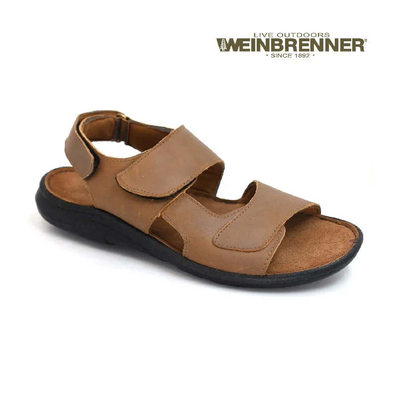 Men's sandals with a perforated leather upper for ventilationMen's sandals with a perforated leather upper for ventilationWeinbrenner - Men