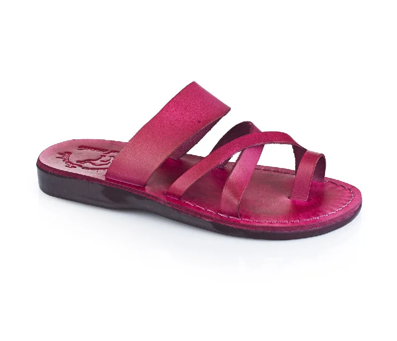 Men's sandals with a cushioned footbedMen's sandals with a cushioned footbedThe Good Shepherd - Leather Toe Loop Sandal | Violet