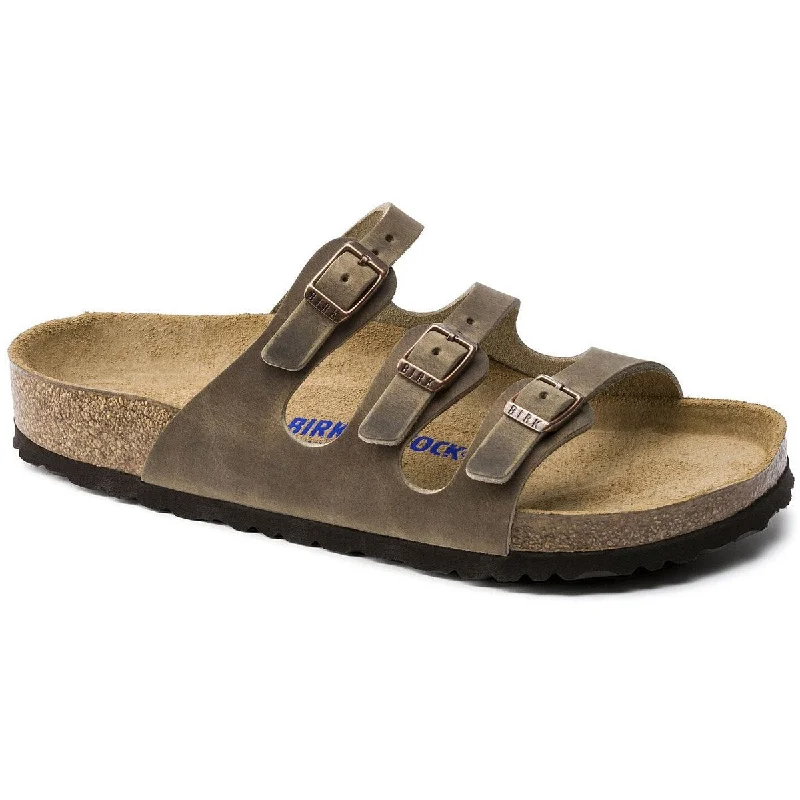 Men's sandals with a rubber sole for tractionMen's sandals with a rubber sole for tractionWomen's Florida Soft Footbed Oiled Leather