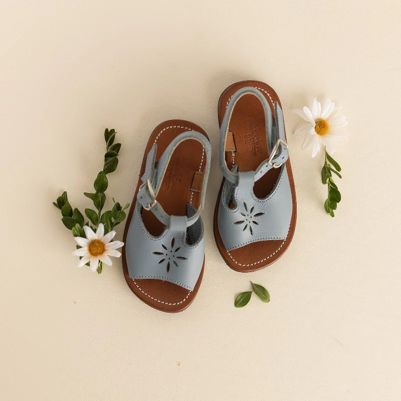 Men's sandals with a durable outer soleMen's sandals with a durable outer soleFrench Blue Estrella {Children's Leather Sandals}