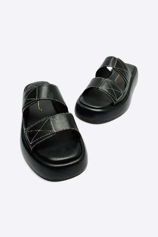 Men's sandals with a shock - absorbing insoleMen's sandals with a shock - absorbing insoleKiara Flatform Sandal