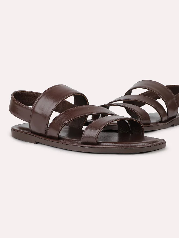 Men's sandals with a toe post designMen's sandals with a toe post designMen Brown Open Toe Comfort Sandals