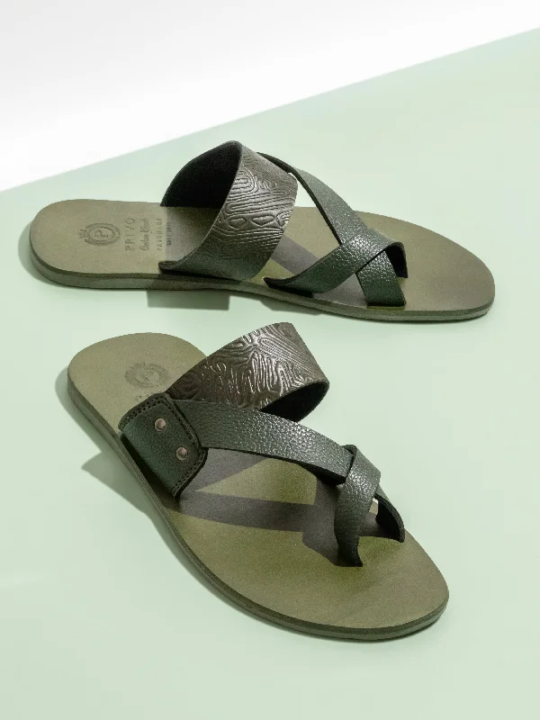 Waterproof men's sandals for water activitiesWaterproof men's sandals for water activitiesPrivo Green One Toe Casual Sandal For Mens