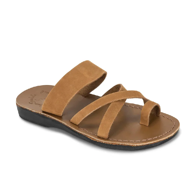 Men's sandals with a durable outer soleMen's sandals with a durable outer soleThe Good Shepherd - Leather Toe Loop Sandal | Tan Nubuck