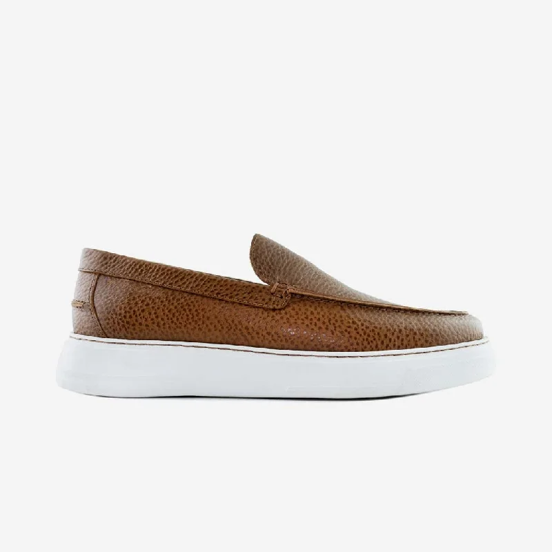 Men's fashion - forward sneakers with a unique tongue design28's Venetian Leather Low Top