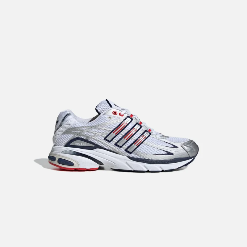 Men's sneakers with a removable insole for easy cleaningadidas x Sporty & Rich Adistar Cushion - Cloud White / Night Indigo / Collegiate Red