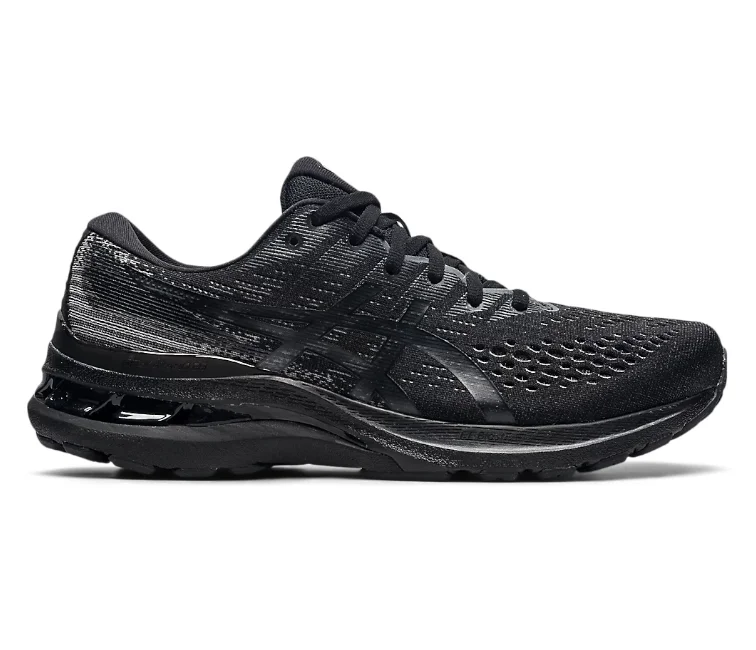 Men's gray mesh sneakers for breathability during workoutsMen's Asics Gel-Kayano 28 (Black/Graphite Grey)