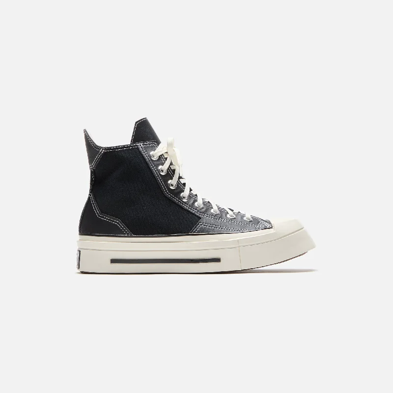 Men's casual leather sneakers with a distressed finishConverse Chuck 70 De Luxe Squared High - Black / Egret