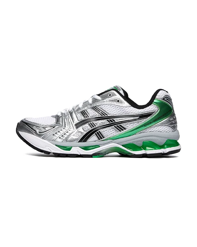 Men's running sneakers with shock - absorbing solesGEL-Kayano 14 - White / Malachite Green