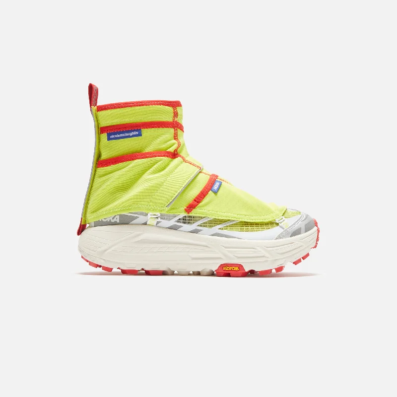 Men's narrow - width sneakers for a snug fitHOKA x Nicole McLaughlin Mafate THREE2 - Red / Yellow / Silver