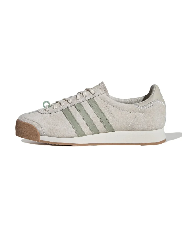 Men's casual leather sneakers with a distressed finishMaha Samoa - White / Half Green / Gum