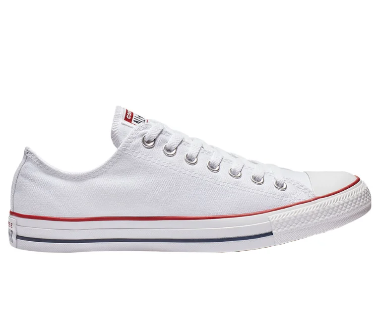 Men's lifestyle sneakers with a premium material constructionMen's Converse Chuck Taylor Low (White/Red/Blue)