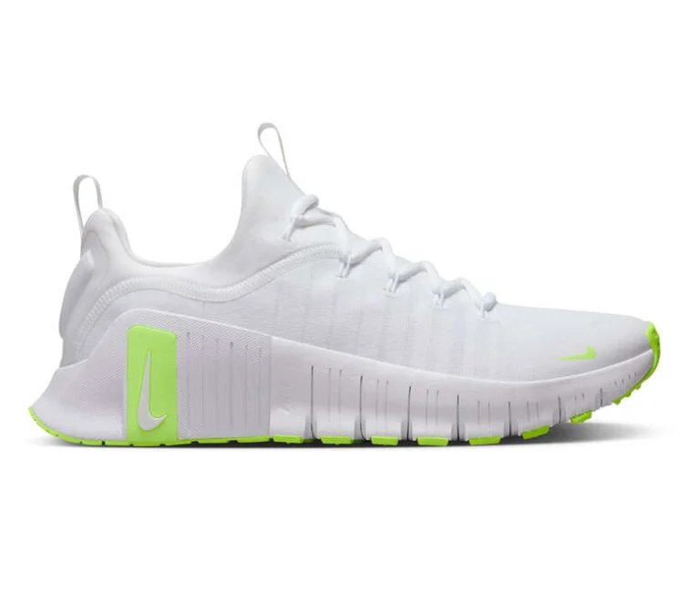 Men's narrow - width sneakers for a snug fitMen’s Nike Free Metcon 6 (White/Volt)