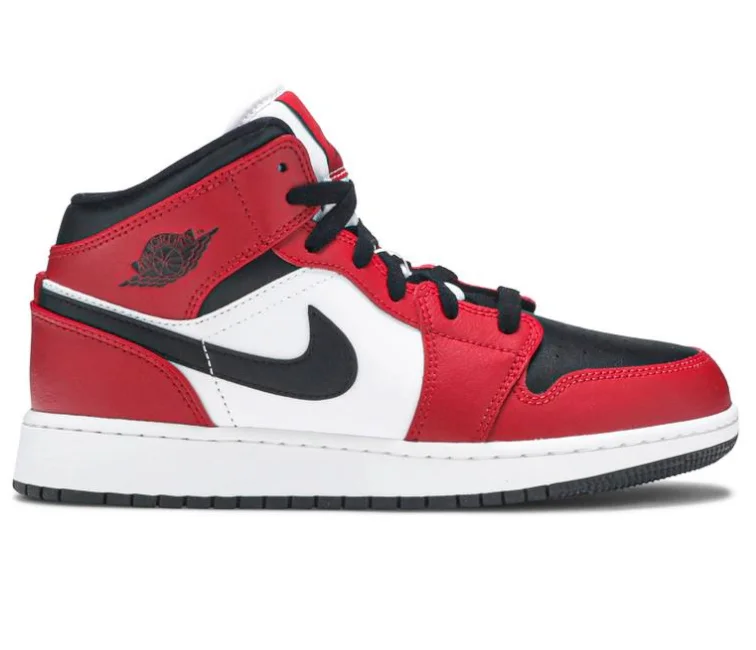 Men's classic - style sneakers with a modern twistMen's Nike Air Jordan 1 Mid (Chicago Black Toe)