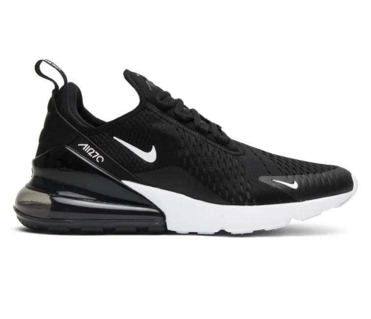 Men's wide - width sneakers for a comfortable fitMen's Nike Air Max 270 (Black/White)