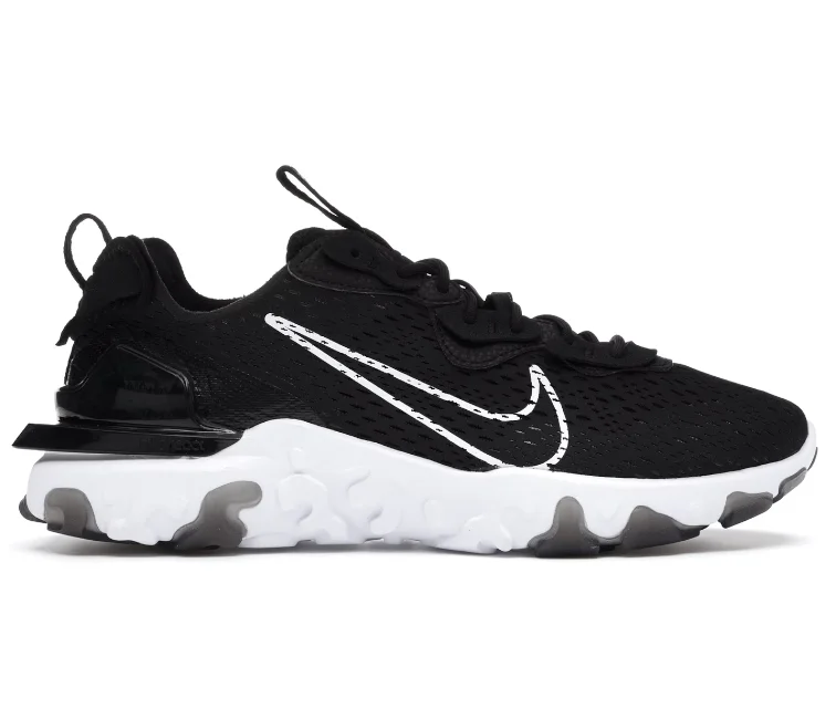 Men's track - and - field sneakers with a spike - compatible soleMen's Nike React Vision DimSix (Black/White)