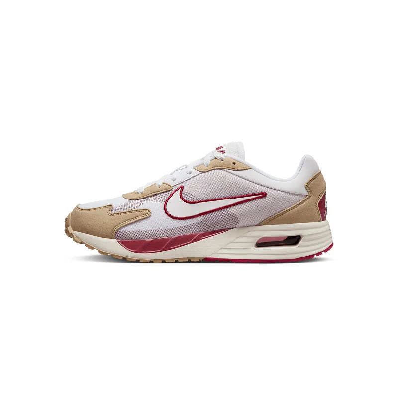 Men's minimalist sneakers with a simple designNike Air Max Solo White - Red