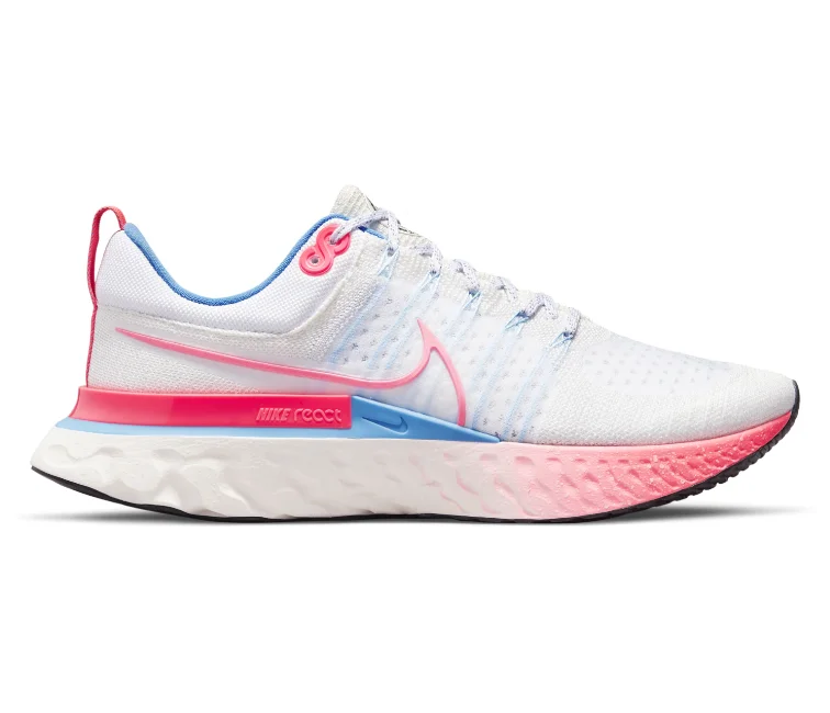 Men's vegan leather sneakers for an eco - friendly optionMen's Nike React Infinity Run FK 2 (Sail/Racer Pink)