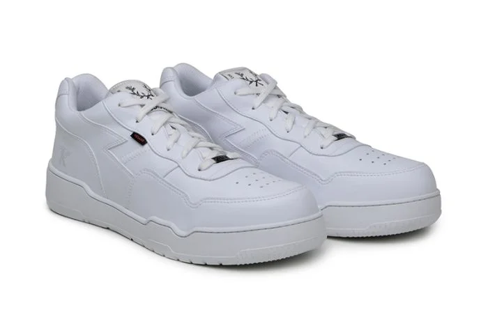 Men's narrow - width sneakers for a snug fitParamount Low Top in White from King55