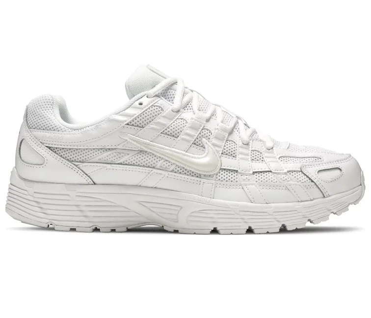 Men's gray mesh sneakers for breathability during workoutsMen’s Nike P-6000 (White/Platinum Tint)