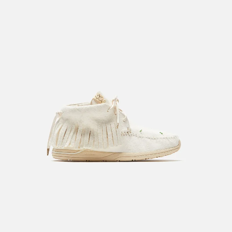 Men's breathable mesh running sneakers with reflective detailsVisvim FBT Shaman - Folk White